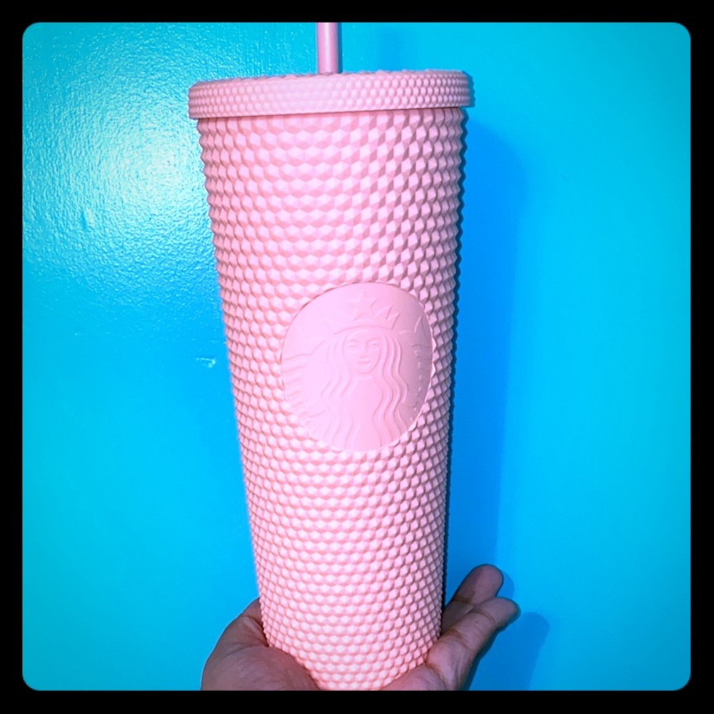 Starbucks pink studded tumbler